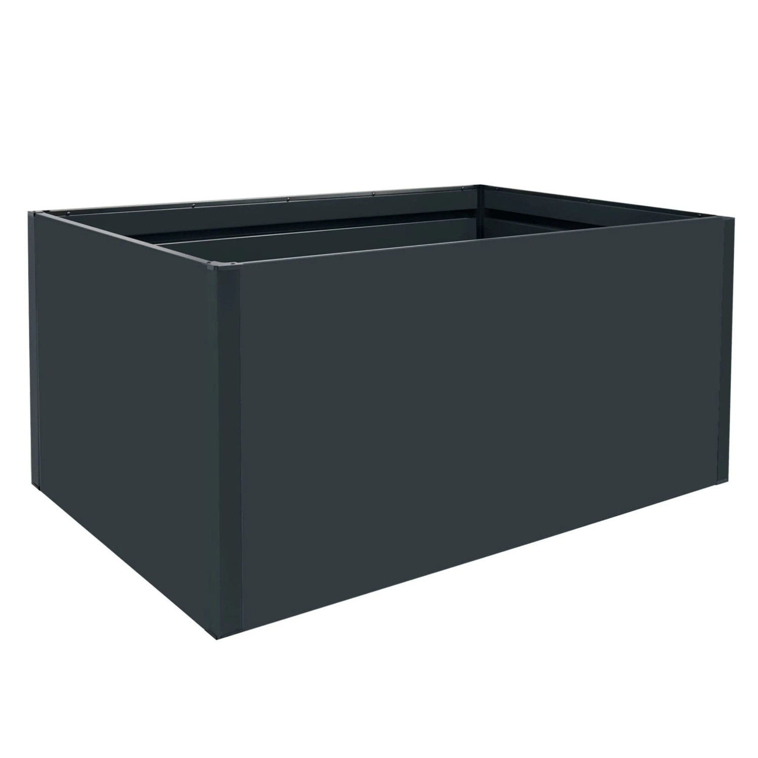 osoltus Hochbeet Doppelwandig Stahl Verzinkt Grau 150 x 100 x 80 cm 45kg