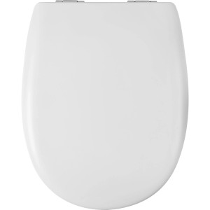 Weißer baliv WC-Sitz Barnsley Deluxe mit Absenkautomatik und mattem Finish.
