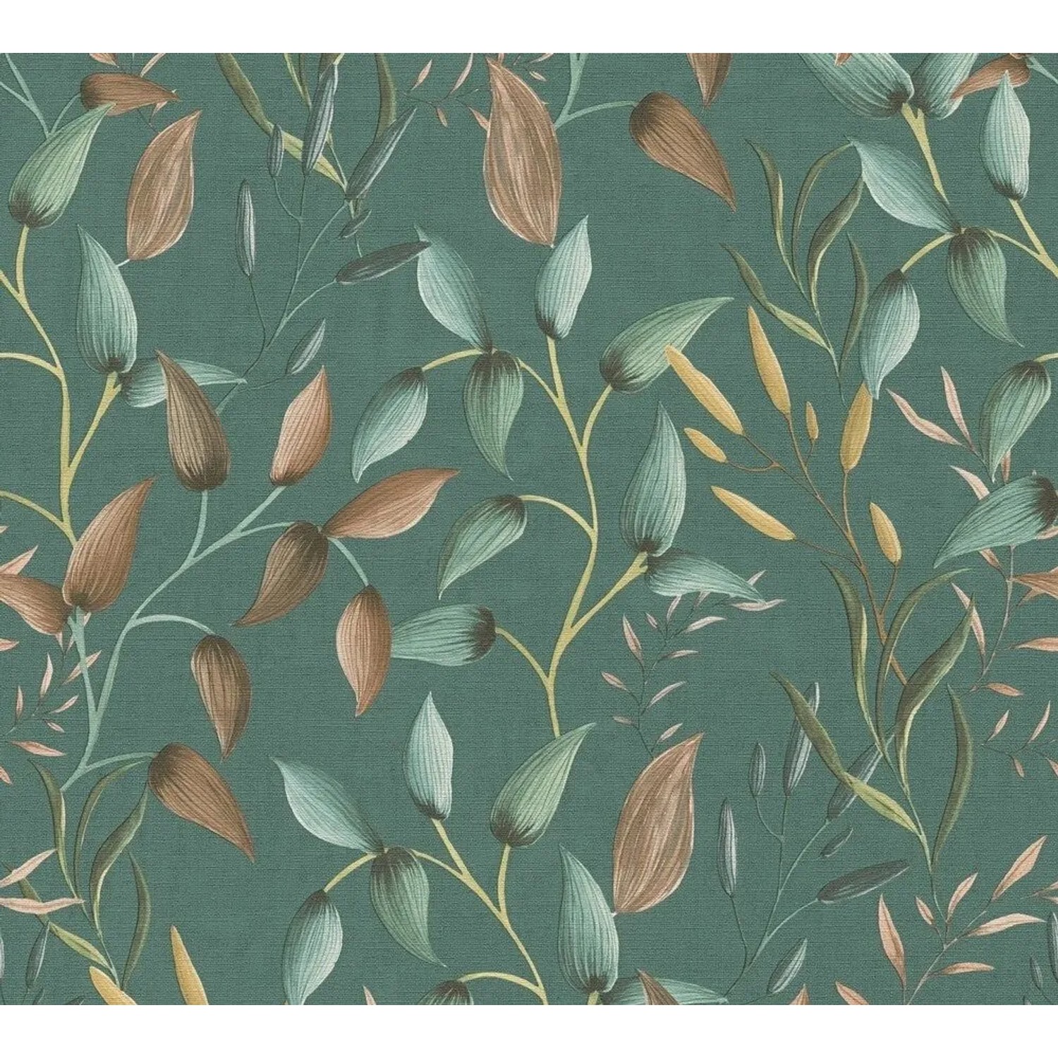 Tadessi Tapete Floral M1-No.11303 Vliestapete in Petrol