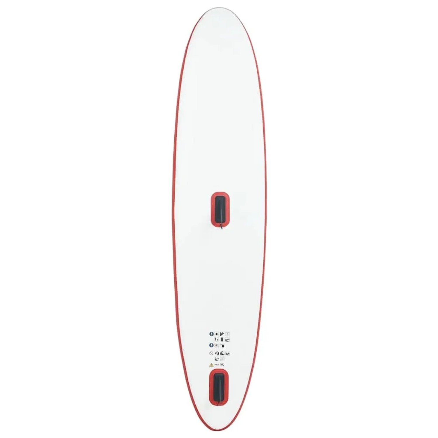 vidaXL Aufblasbares SUP-Board mit Segel Set Rot und Weiß 92209_6