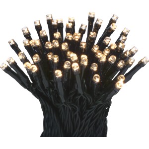 Zweifarbige Lichterkette mit 140 LEDs (kalt-/warmweiß) für Innen und Außen.