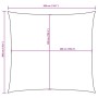 Quadratisches, dunkelgrünes 3x3 m Sonnensegel aus Oxford-Gewebe mit Maßangaben.