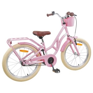 vidaXL Kinderfahrrad 24 Zoll für 8-12 Jahre Alt Hellrosa 42009701