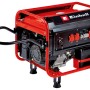 Einhell Benzin-Stromerzeuger TC-PG 65/E5, rot-schwarz, mobil mit Rädern und Klappgriff.