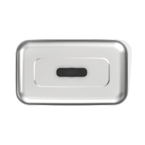 Weber Haube XL für Grillplatten, Edelstahl mit schwarzem Griff.