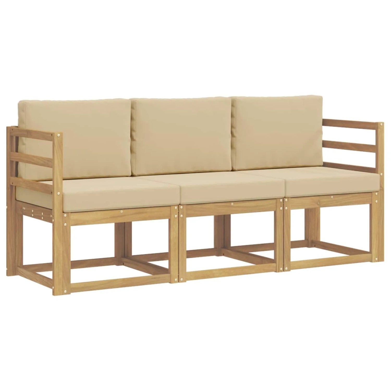 vidaXL Outdoor-Sofagarnitur 3-Tlg 3387162