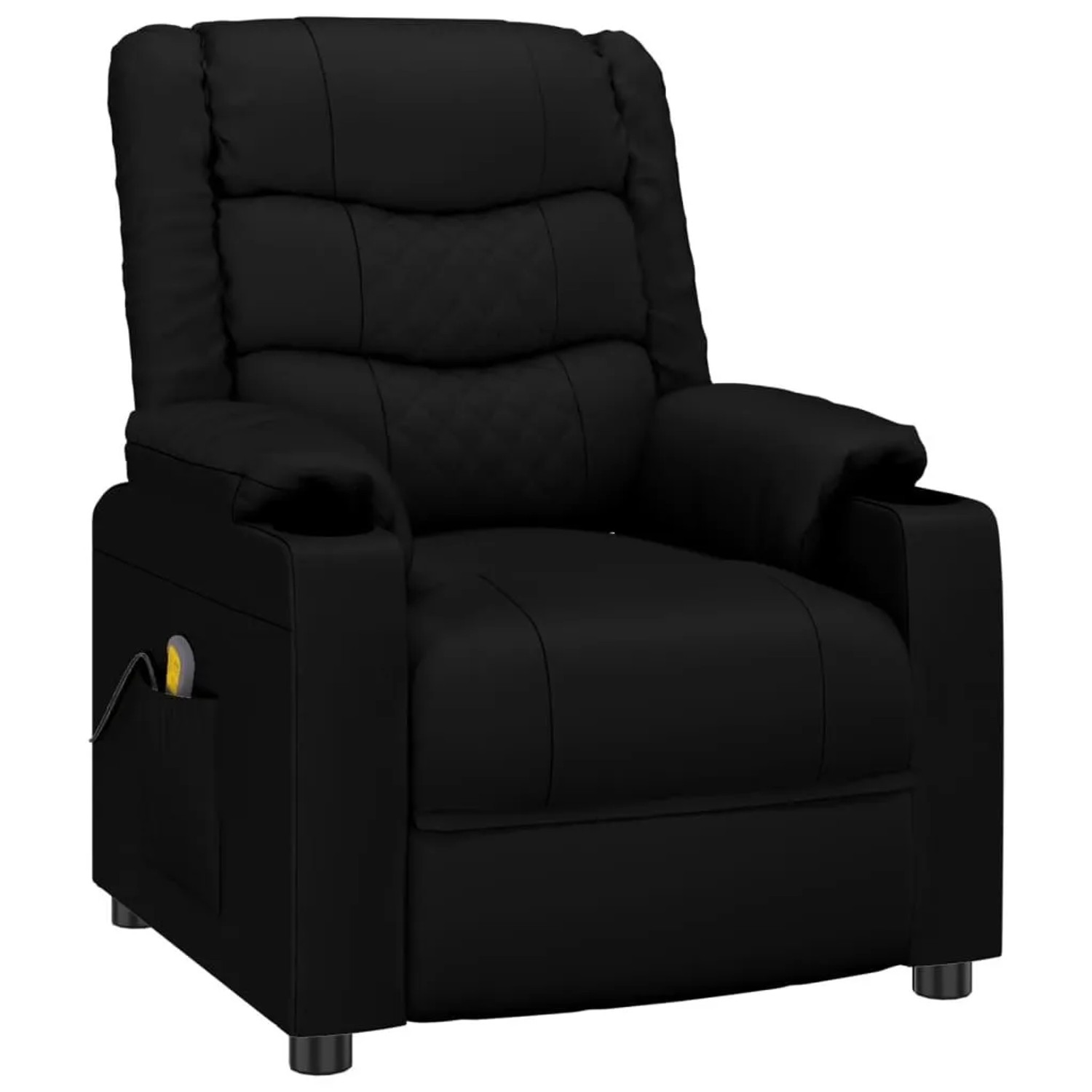 vidaXL Massagesessel Schwarz Kunstleder 348049