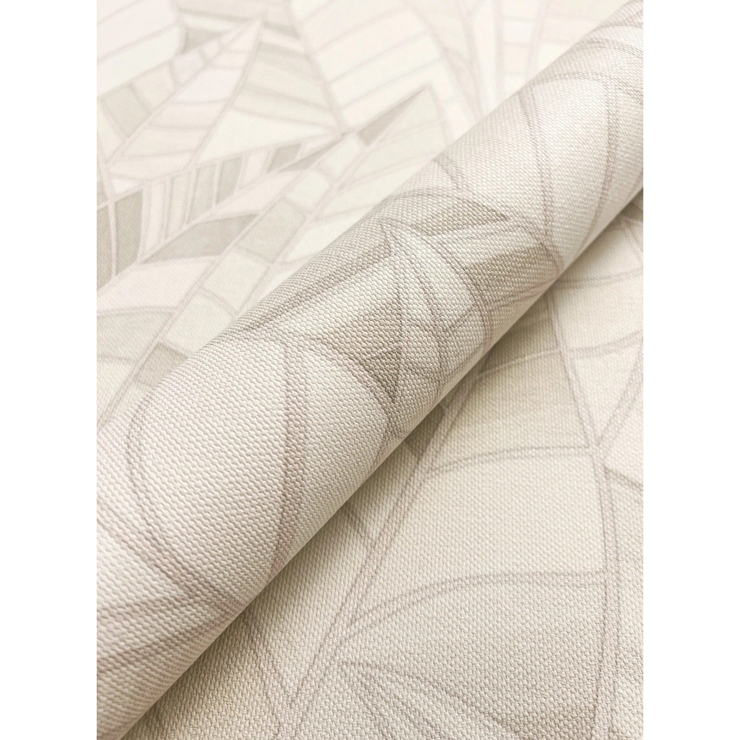 Newroom Vinyltapete Flaris Creme Blätter Modern FSC® günstig online kaufen