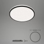 Dimmbare, schwarze Brilo LED-Deckenleuchte Ivy Sky S mit Sternendekor, 24W.