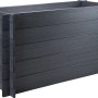 WPC Hochbeet Anthrazit Stecksystem 75 cm x 70 cm x 150 cm