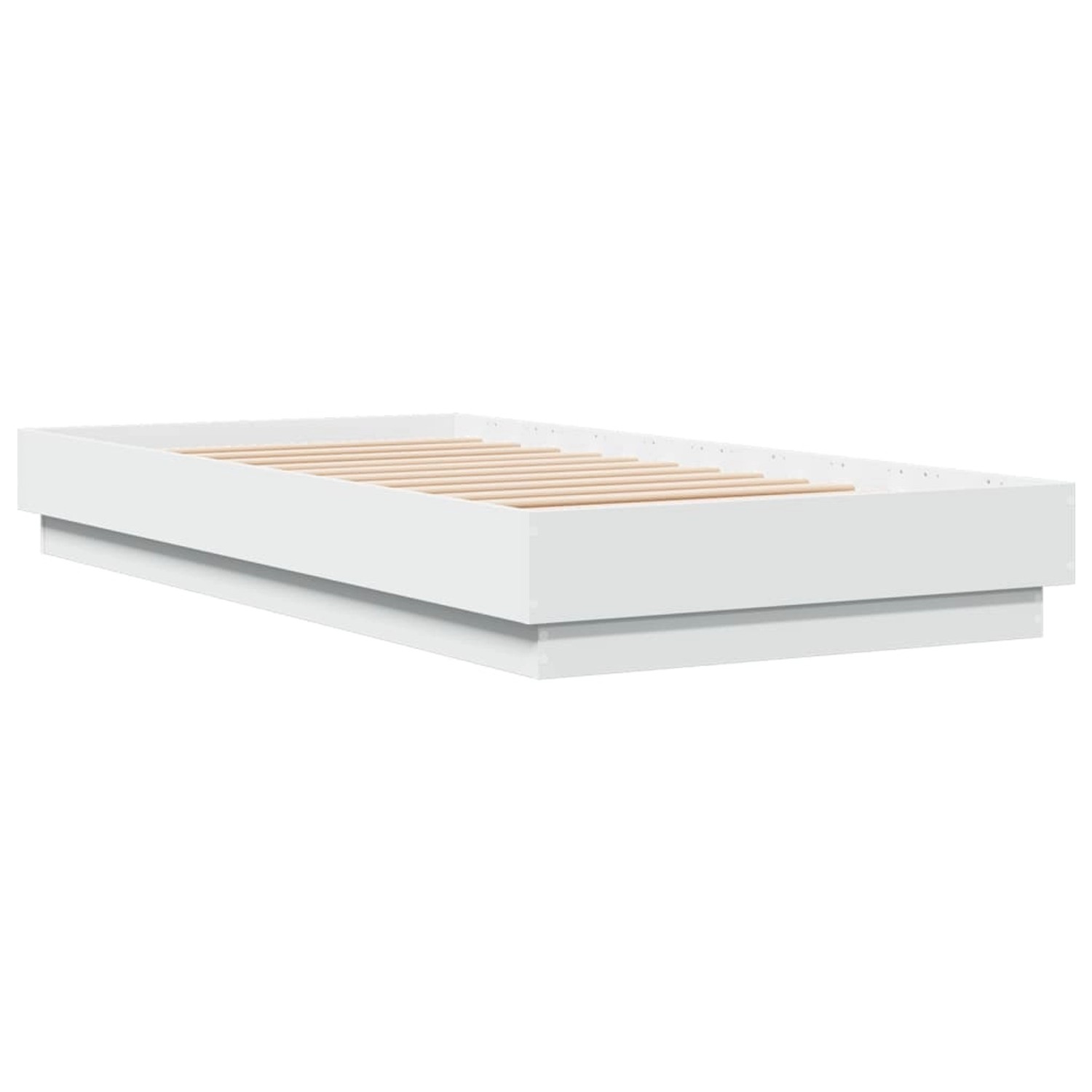 vidaXL Bettgestell mit LED Weiß 90x190 cm 839539 günstig online kaufen