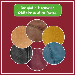 Poliboy Leder Feuchttücher für glattes & genarbtes Echtleder in verschiedenen Farben.