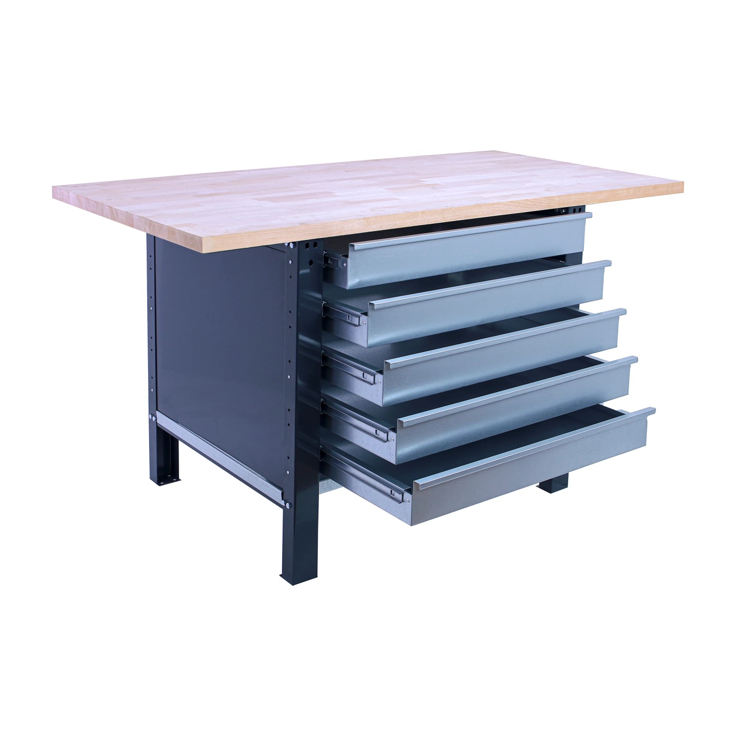 PROREGAL Werkbank BUFFALO WOOD Mit 5x Schublade HxBxT 86,5x180x75cm Traglas günstig online kaufen