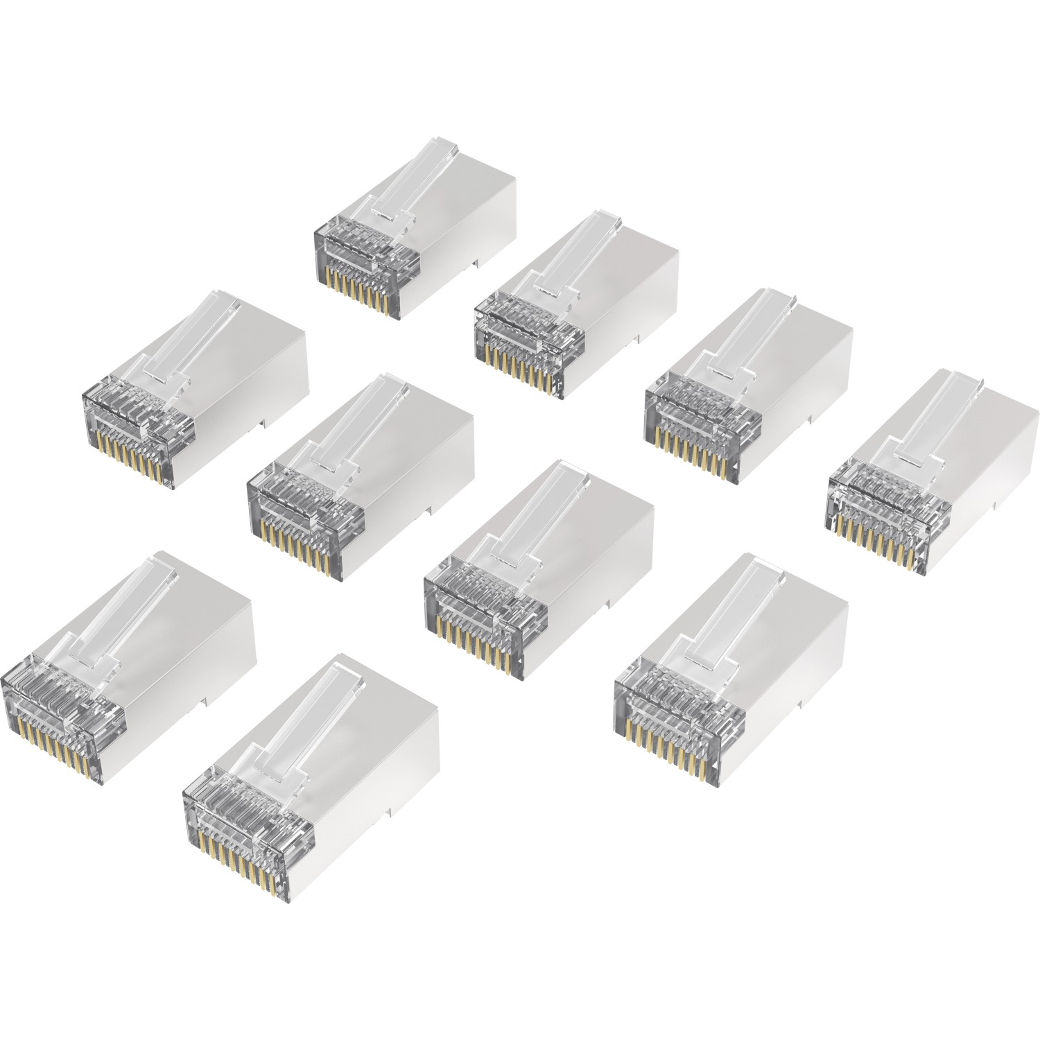 Hama Netzwerkstecker CAT 6A 10 Gbit/s für unkonfektionierte Rollenware 10 Stück