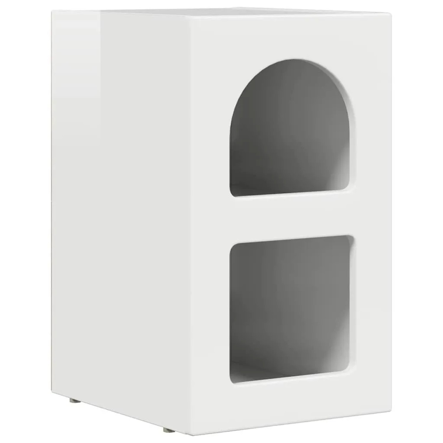 vidaXL Nachttisch Hochglanz Weiß 29,5 x 35 x 50 cm Holzwerkstoff 891232 günstig online kaufen