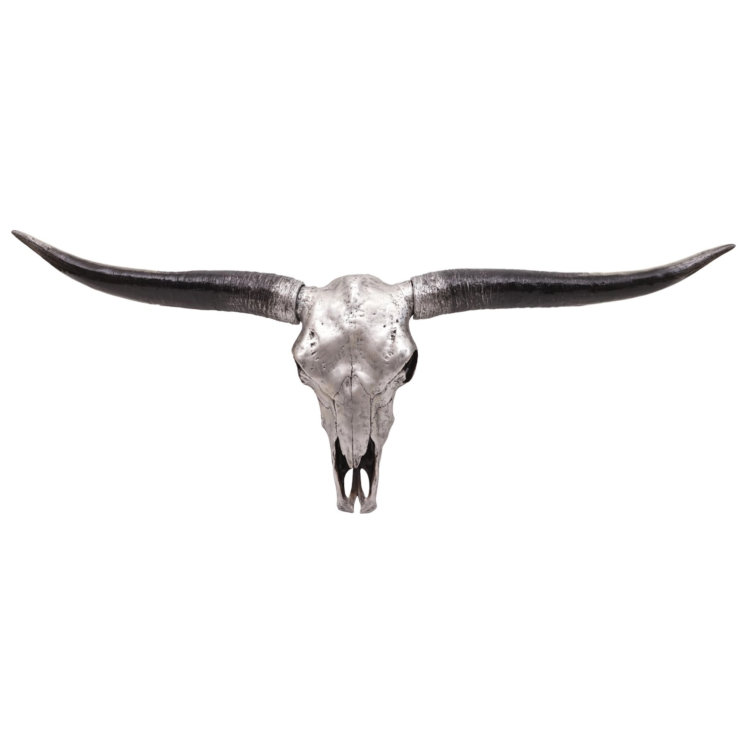 MCW Deko Schädel 132cm A14 Stier Silberfarben günstig online kaufen