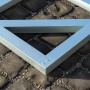 Pergart Bodenfundament Dresden II 1210 aus Aluminium für Gartenhaus, Detailansicht.