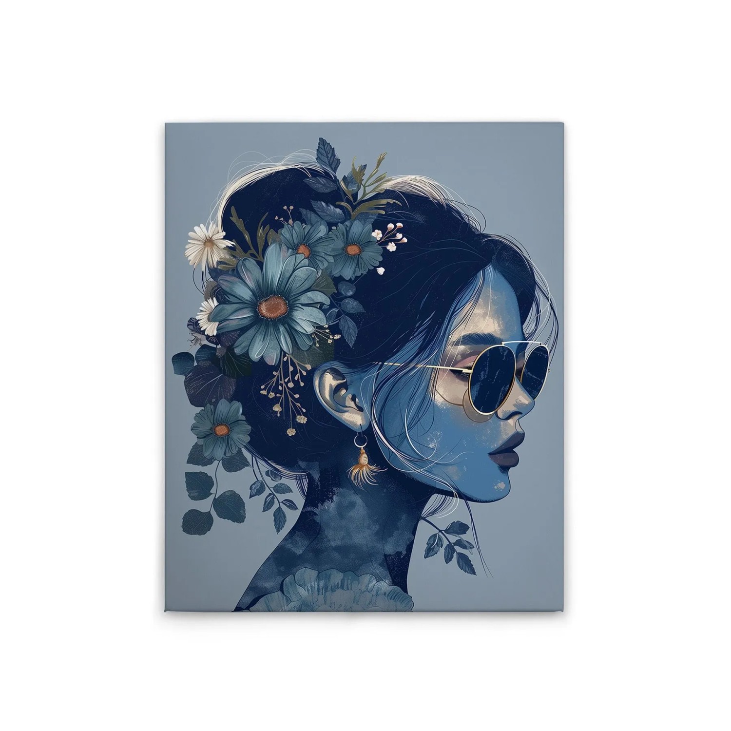 Tadessi Leinwandbild - M1-No.52267 - Flowergirl - 40 x 50 cm - Querformat