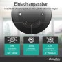 Oktaplex Isa Präsenzmelder, 360 Grad, schwarz, zur Deckenmontage mit Einstellreglern für Zeit, Empfindlichkeit und LUX.