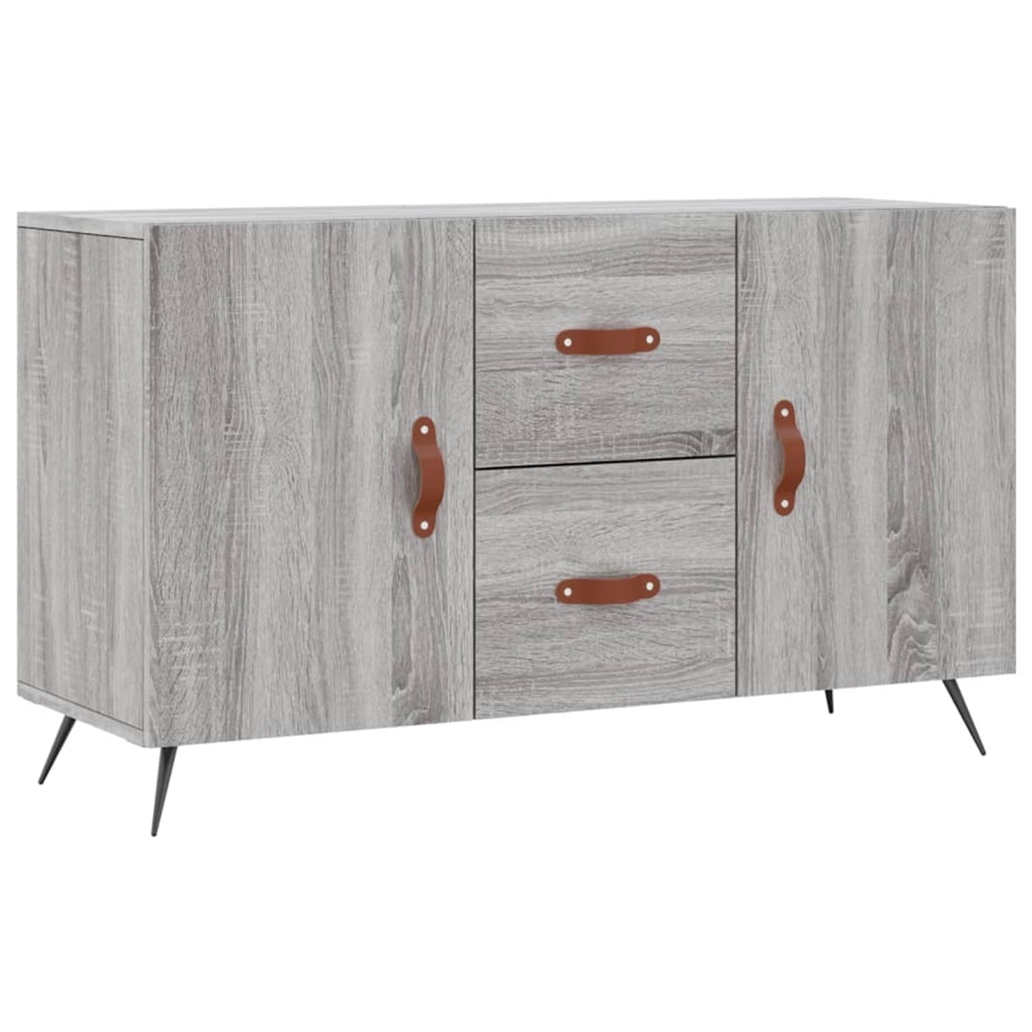vidaXL Sideboard Grau Sonoma 100x36x60 cm Holzwerkstoff 828146 günstig online kaufen