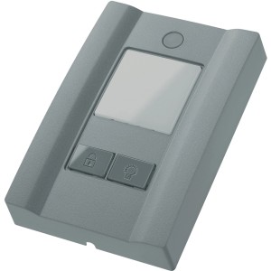 EcoStar Liftronic 800 Garagentorantrieb: Graue Steuerung mit Tasten für Licht und Schloss.