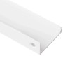 SOTECH Griffleiste BLANKETT Jane, weißes Aluminium, 150 mm, mit Montageloch für Möbel.