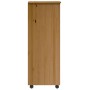 Rollschrank MOSS honigbraun mit Schubladen aus Kiefer Massivholz, Wohnzimmerschrank.