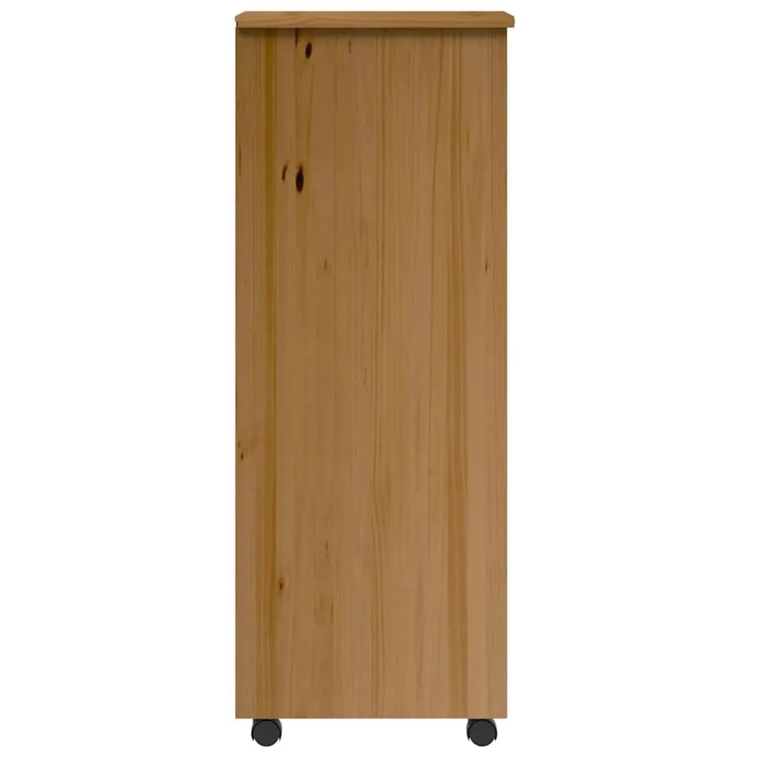 Rollschrank MOSS honigbraun mit Schubladen aus Kiefer Massivholz, Wohnzimmerschrank.