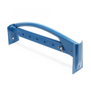 Blaue, verstellbare Wiltec Ziegelzange aus Stahl, ergonomischer Griff für sicheres Heben von Steinen.