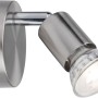 Spotlight aus Metall, Nickel matt, mit GU10 Fassung und Leuchtmittel.