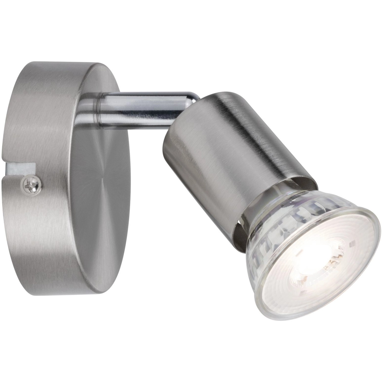 Spotlight 1 x 10 W GU10 Nickel matt 230 V Metall