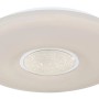 Weiße LED-Deckenleuchte Sully von Globo, Ø 41cm, mit Farbwechsel und Fernbedienung.