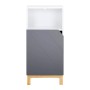 Bessagi Home Unterschrank Rocco Grau ca. 42,6x90x35 cm_9