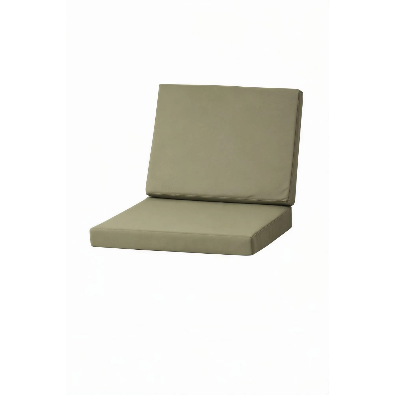 Setgarden Flat 4er Set Sitzkissen für Polyrattan Sessel 50x52x7 Sitz + 50x56 cm Rückenlehne 1tlg Grün