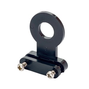 Schwarze Orion Lightstyle Kabelklemme zur Zugentlastung von Lampen-Anschlusskabeln.