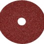 LUX Fiberscheibe, Ø 115 mm, Körnung 80, für Winkelschleifer zur Metallbearbeitung.