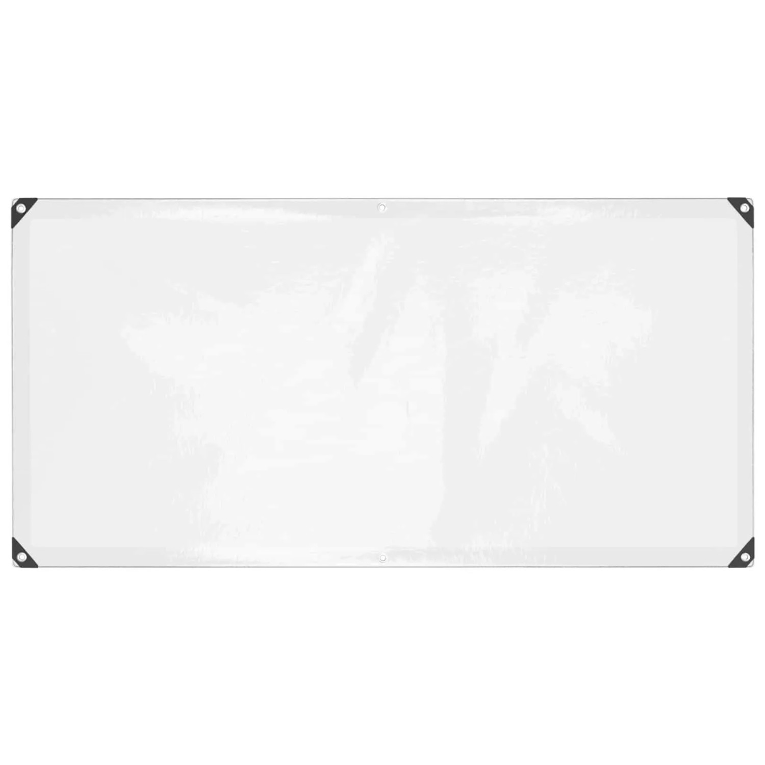 vidaXL Plane mit Ösen Transparent 1 x 2 m Polyethylen 3429270