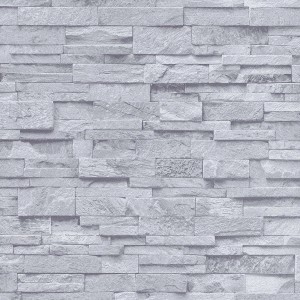 Hellgraue Bricoflor Tapete in Steinoptik für Wohnzimmer, Flur oder Küche.