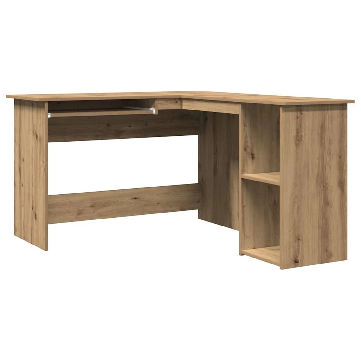 vidaXL Eckschreibtisch Artisan-Eiche 120x140x75 cm Holzwerkstoff 855901 günstig online kaufen