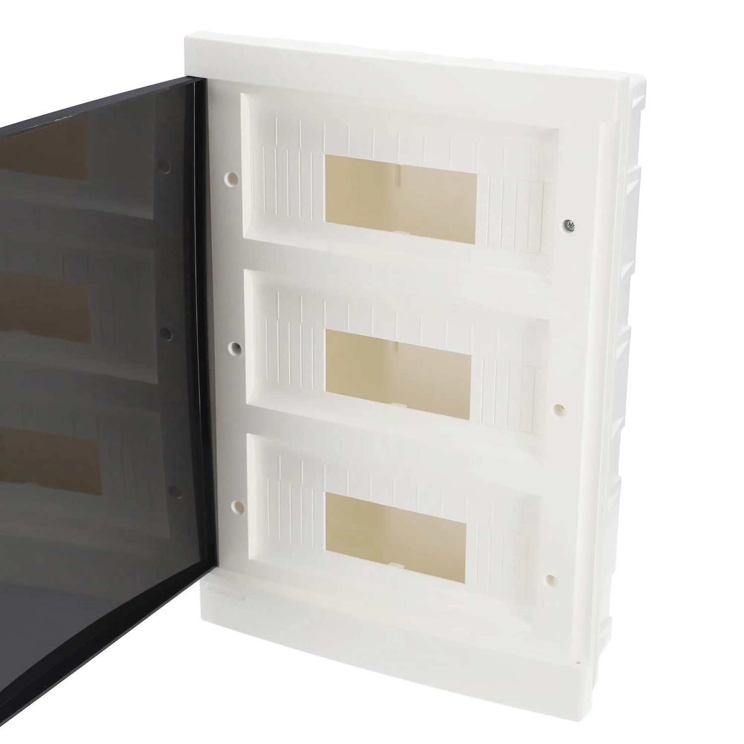 EDO Verteilerkasten Unterputz 3-Reihig Für 36 Module 430 x 300 x 95 mm IP40 Weiß ABS Sicherungskasten Stromkasten Für Elektroinstallation