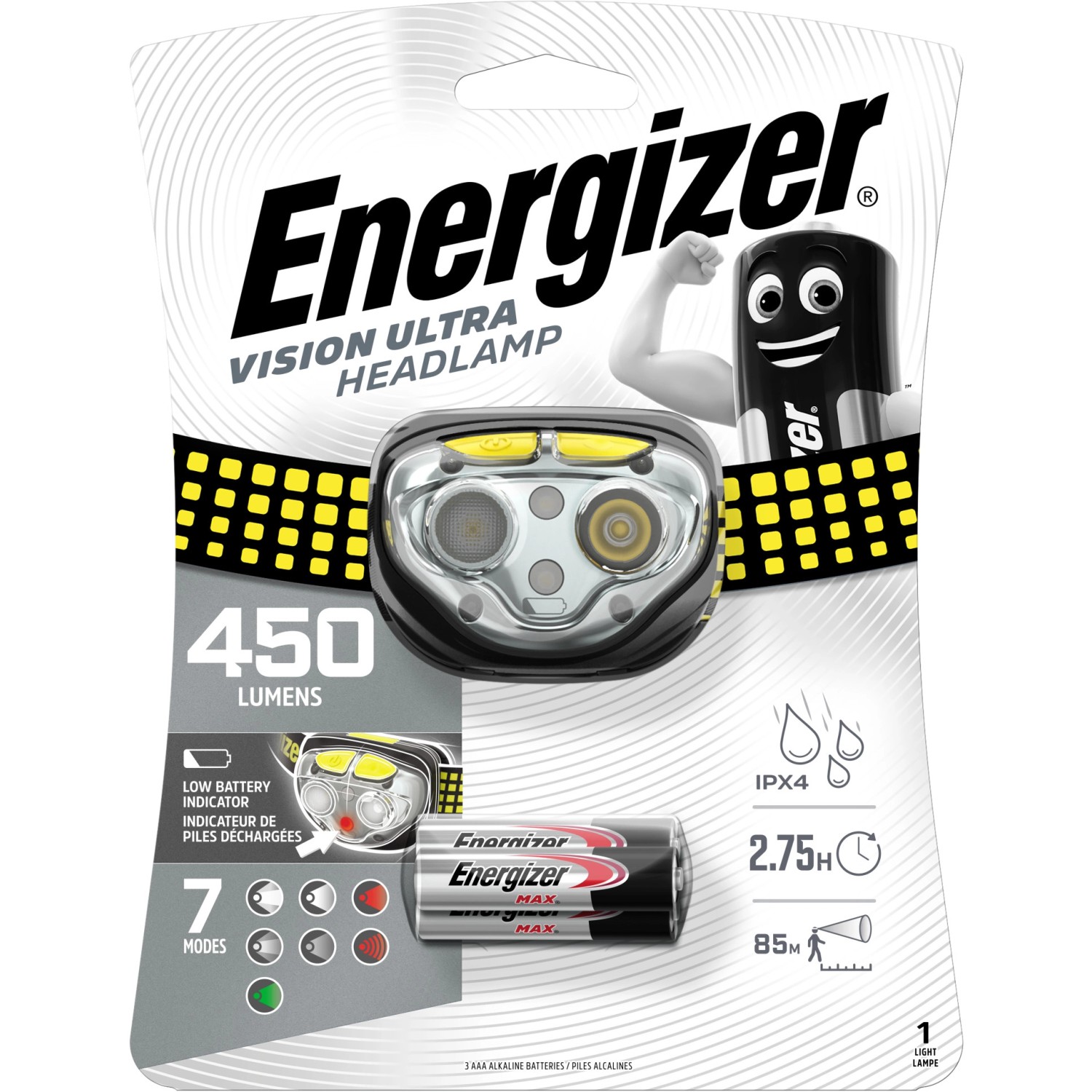 Energizer Kopflampe Vision Ultra Headlamp 3xAAA inkl.