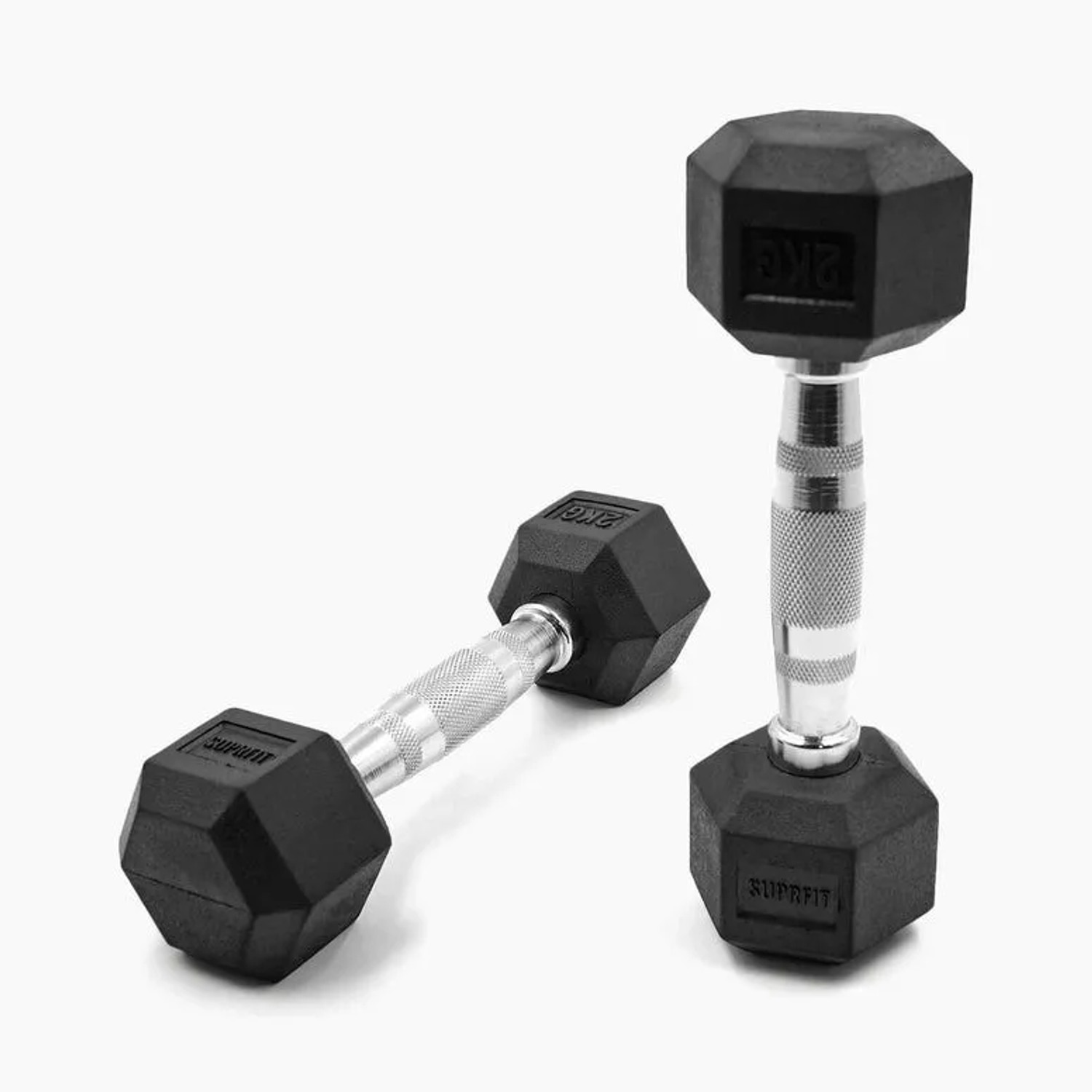 Suprfit Hex Gummi-Kurzhanteln Paar 2 kg