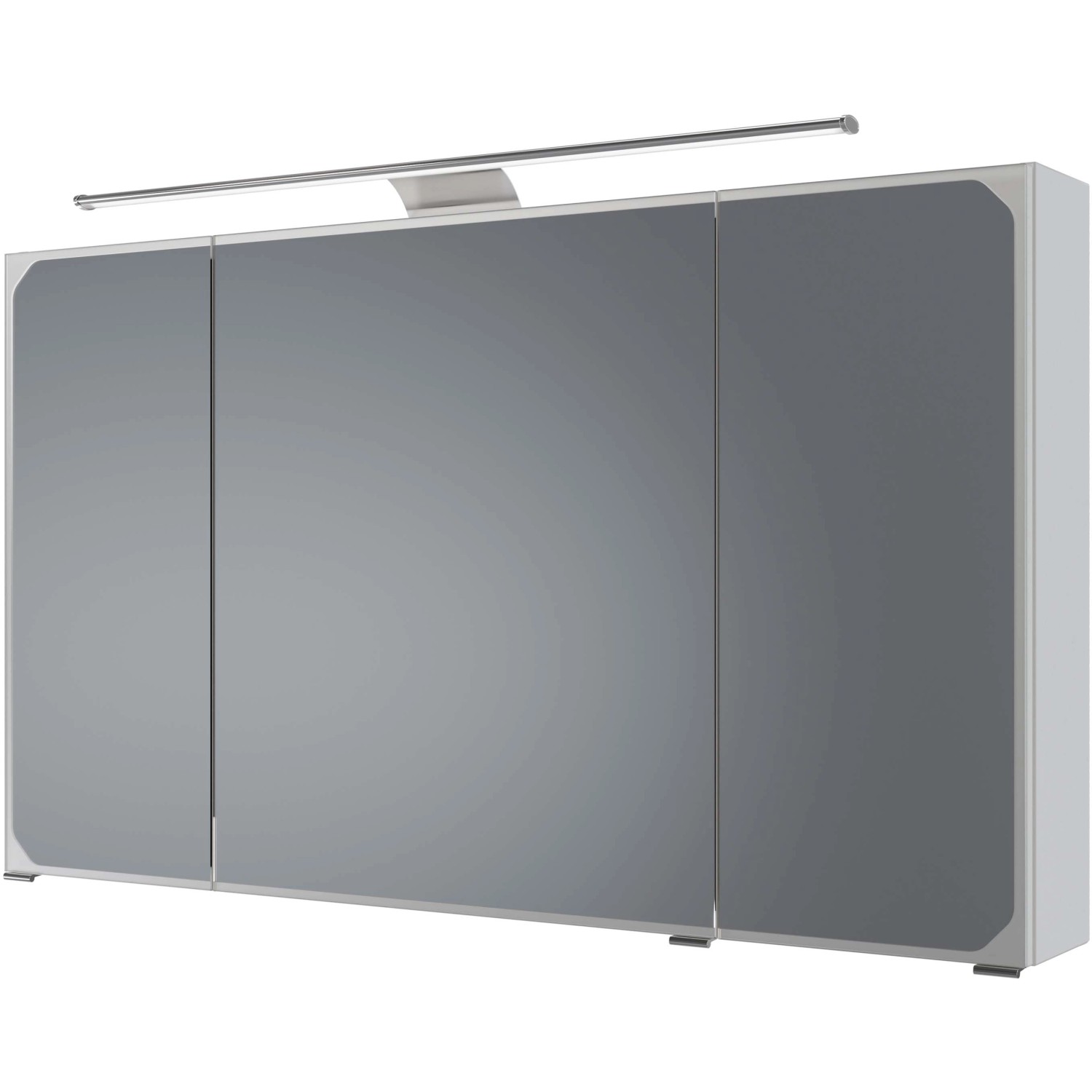 Pelipal Spiegelschrank Quantum 05 Weiß Hochglanz 120 cm mit Softclose Türen