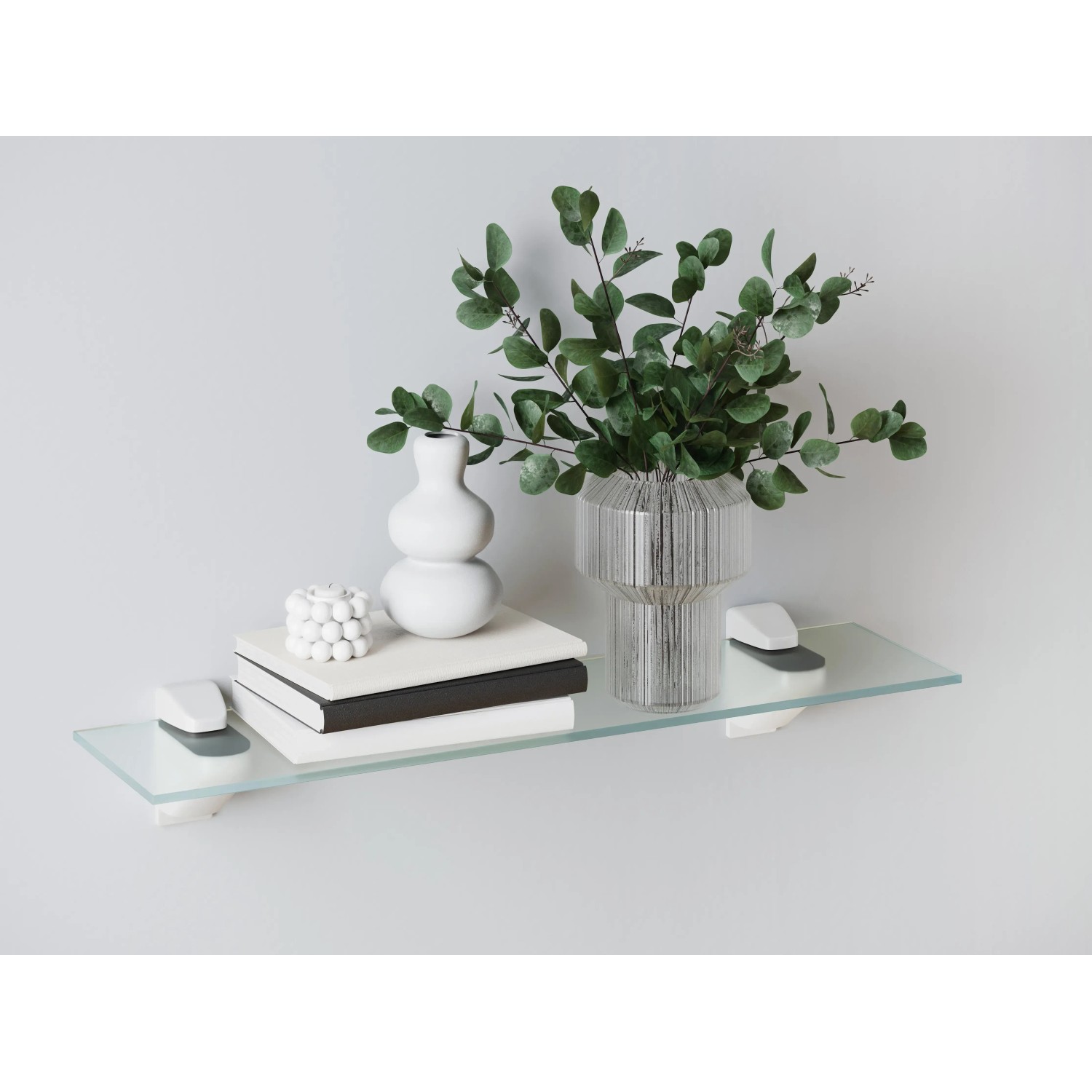 Glasregal Bransley Wohnzimmer 80 x 20 cm Satiniert kaufen bei OBI