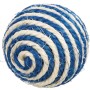 Jollypaw Sisal-Ball, ø 6 cm, blau-weiß, für Katzen. Katzenspielzeug zur Krallenpflege.