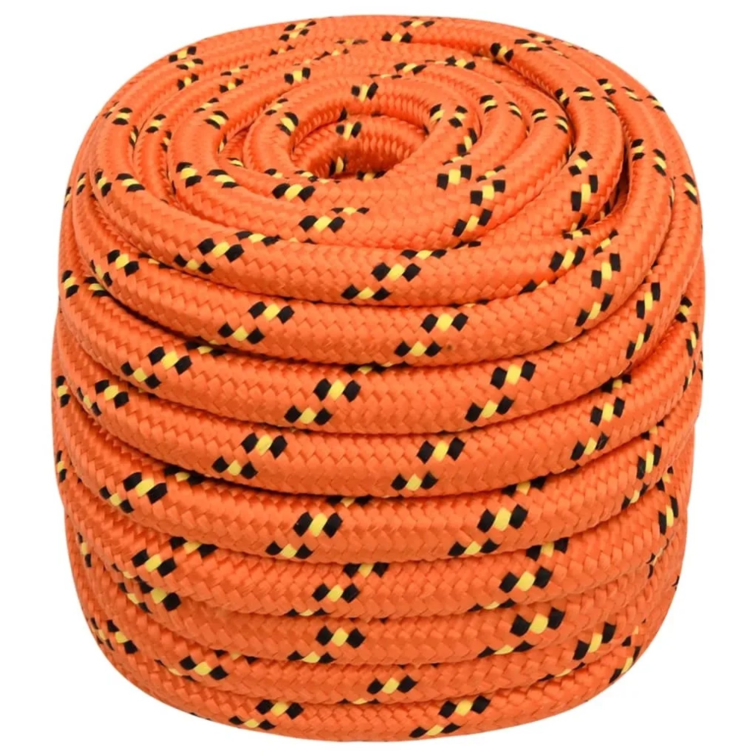 vidaXL Bootsseil Orange 20 mm 50 m Polypropylen 152686
