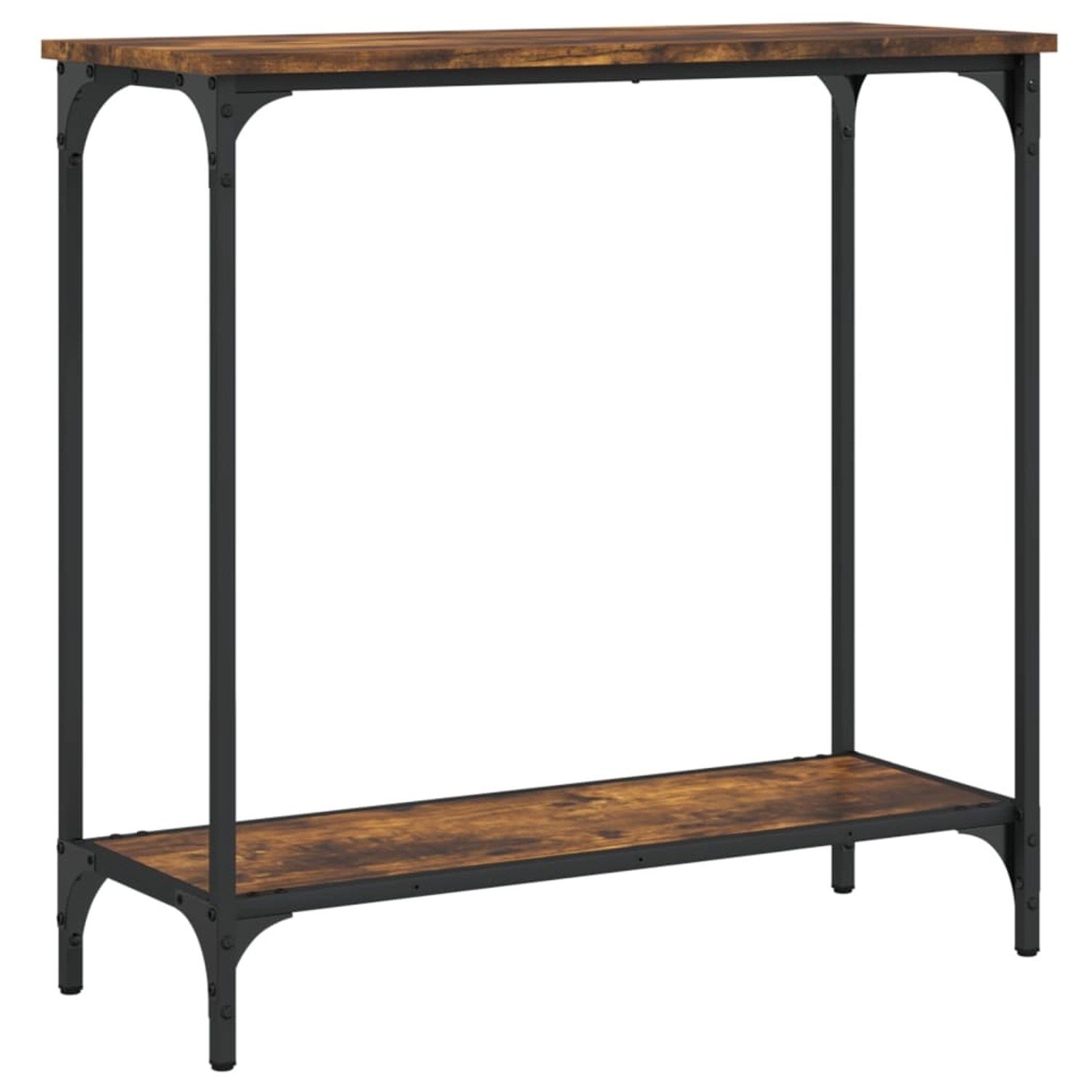 vidaXL Konsolentisch Räuchereiche 75x30,5x75 cm Holzwerkstoff 837709 günstig online kaufen