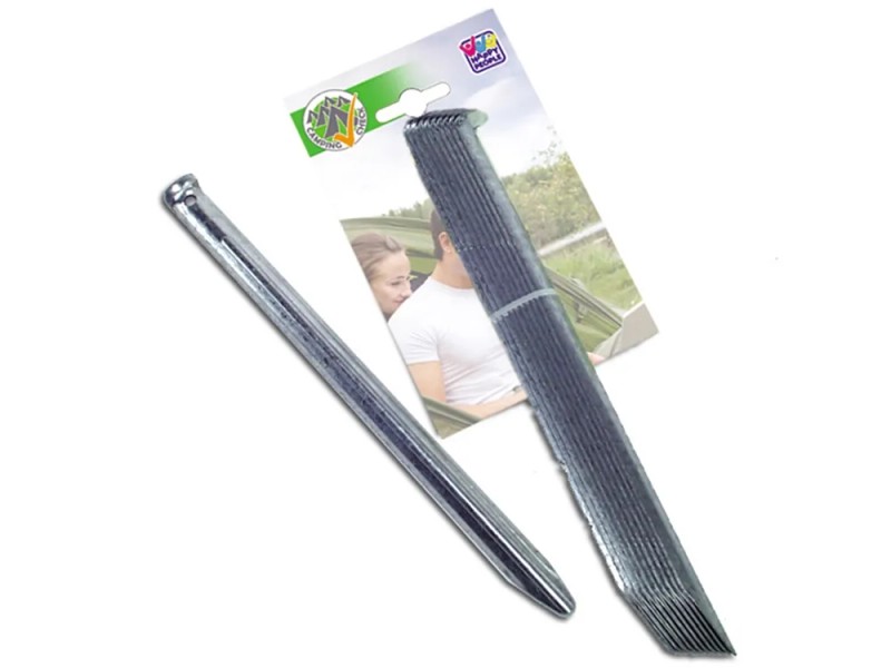 Zeltheringe Aus Metall, 15 Stück – Robust, 20 Cm Lang, Für Hartem Boden, Camping, Zelte, Markisen, Windfest
