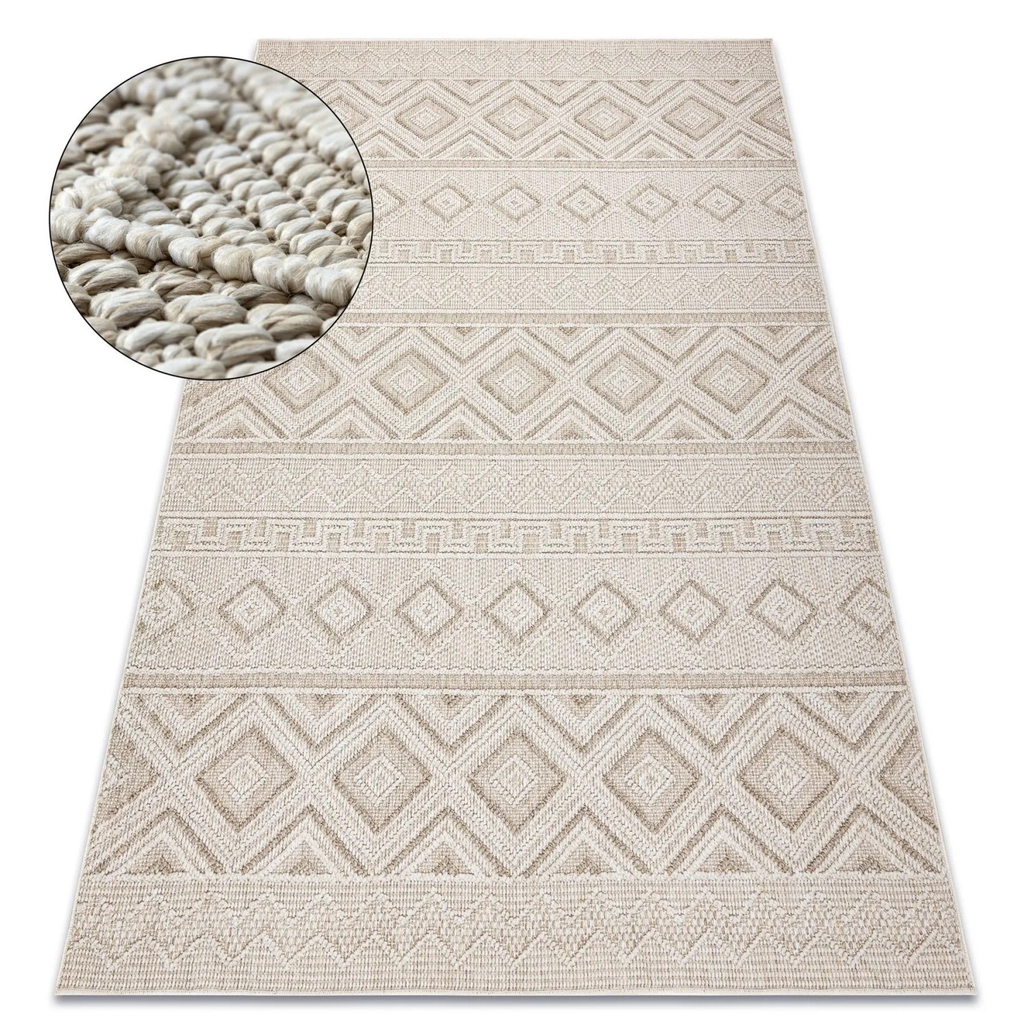 RugsX Teppich Origi Beige 120cm 170cm