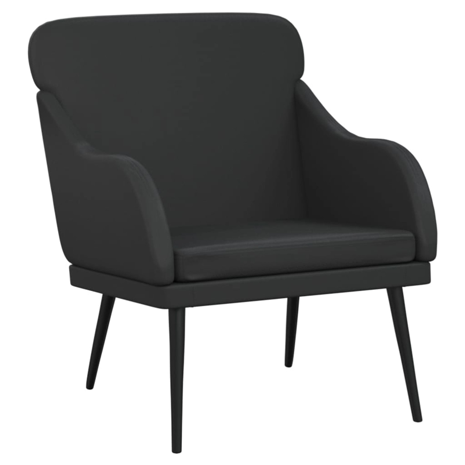 vidaXL Sessel Schwarz 63x76x80 cm Kunstleder 351424 günstig online kaufen